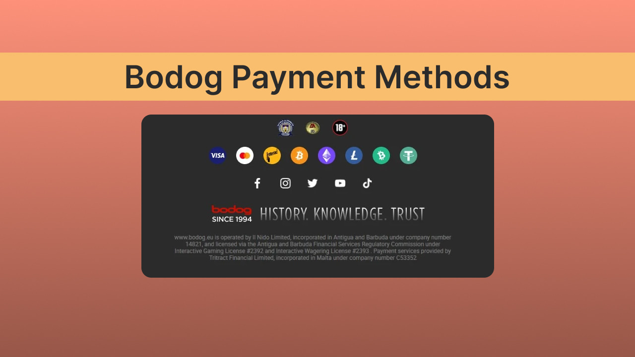 Bodog Payment Methods