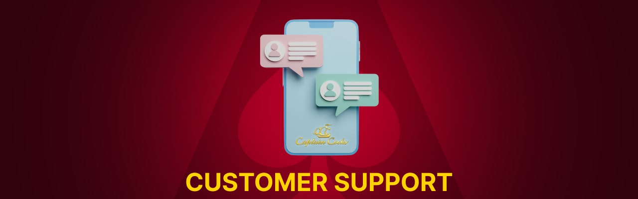 Customer support at captain cooks casino