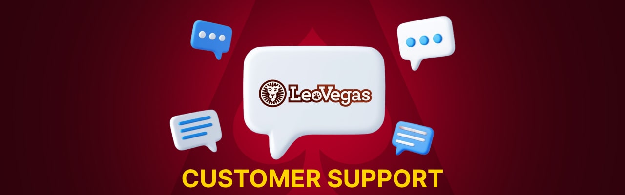 Customer support at leovegas casino