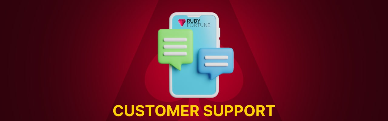 Customer support at ruby fortune