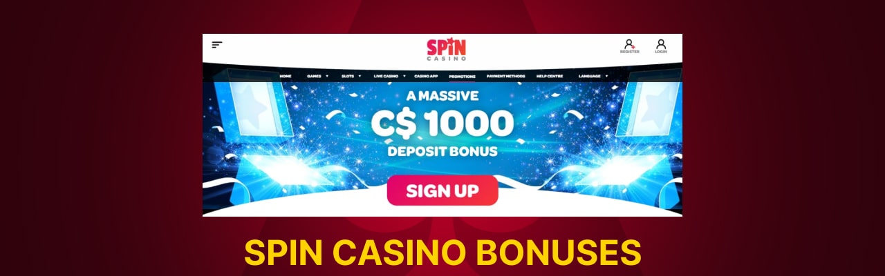 Spin casino bonuses