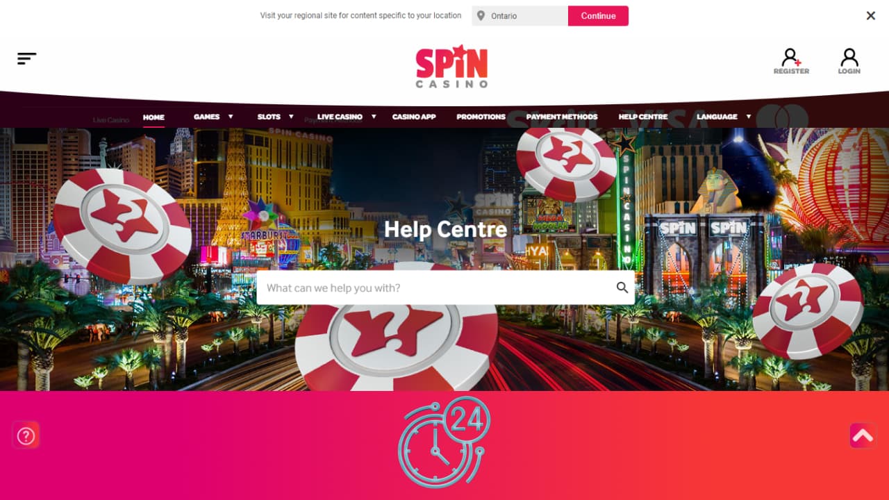 Spin Casino customer support