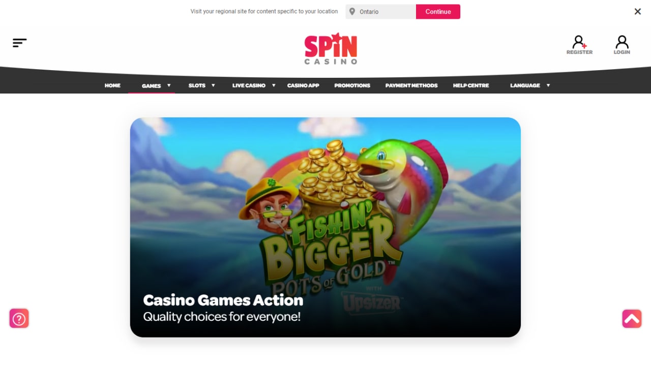 Spin Casino Games