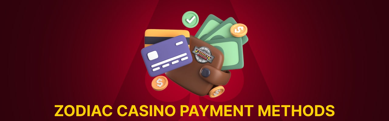 Zodiac casino payment methods