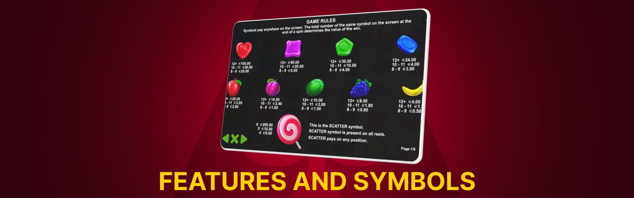 Sweet bonanza features and symbols