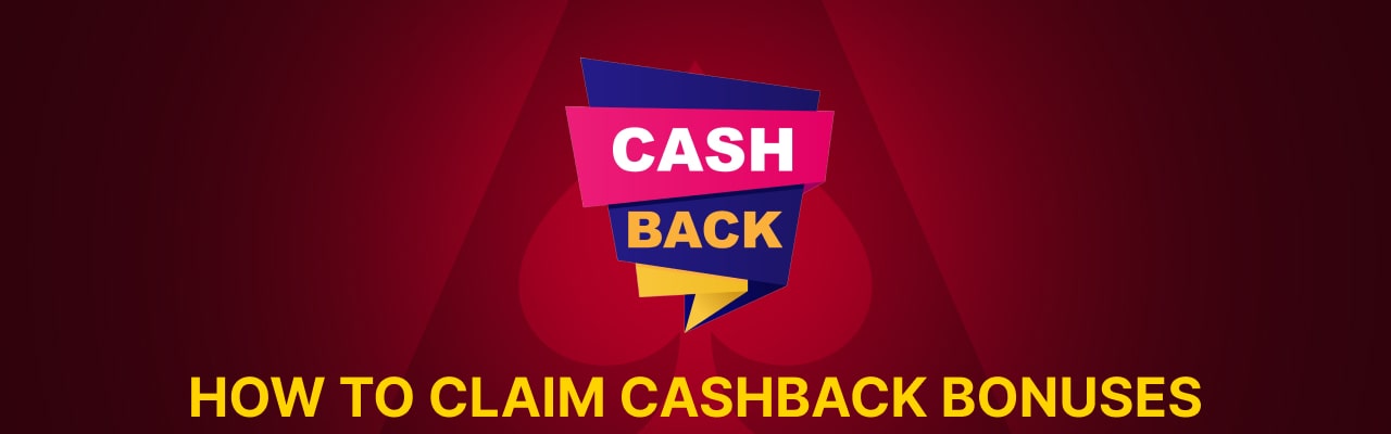 Claim and withdraw cashback bonuses