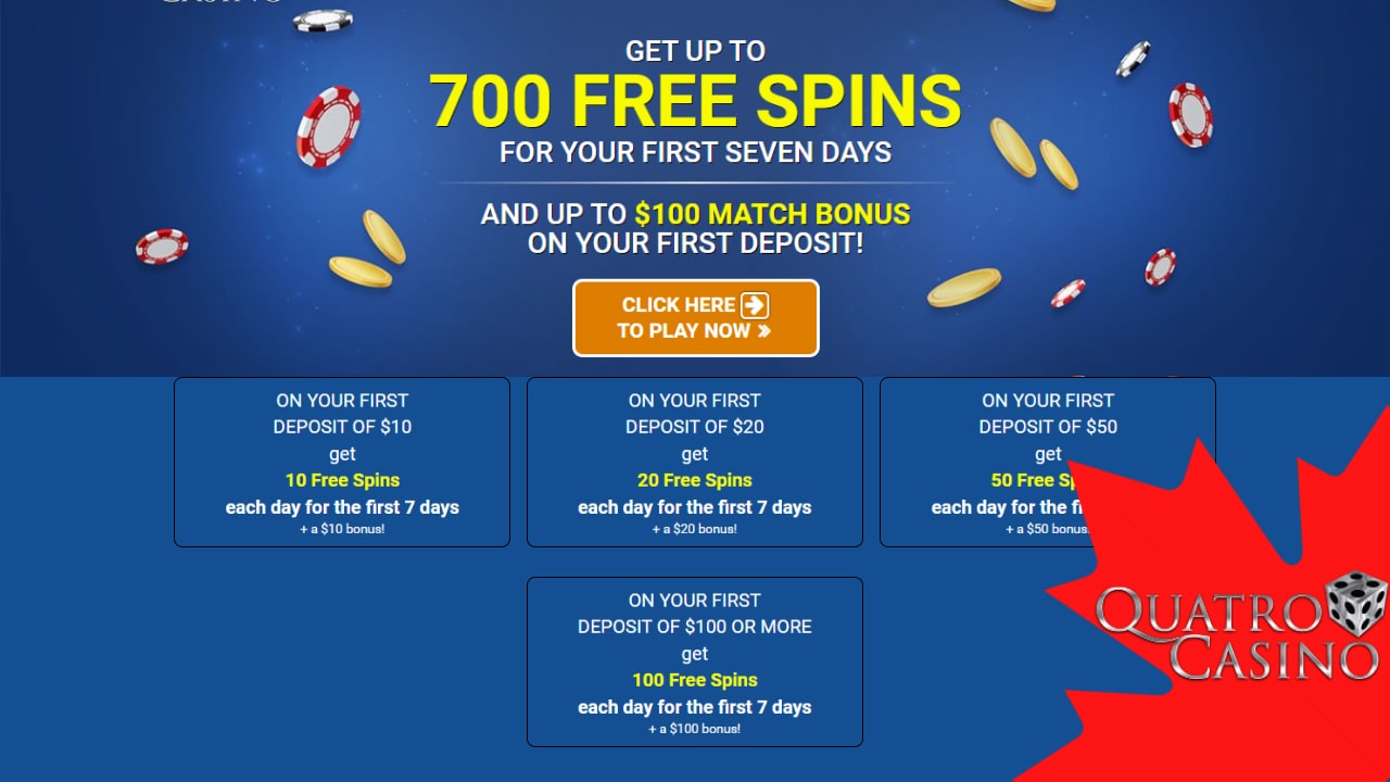 Quatro Online Casino Bonuses