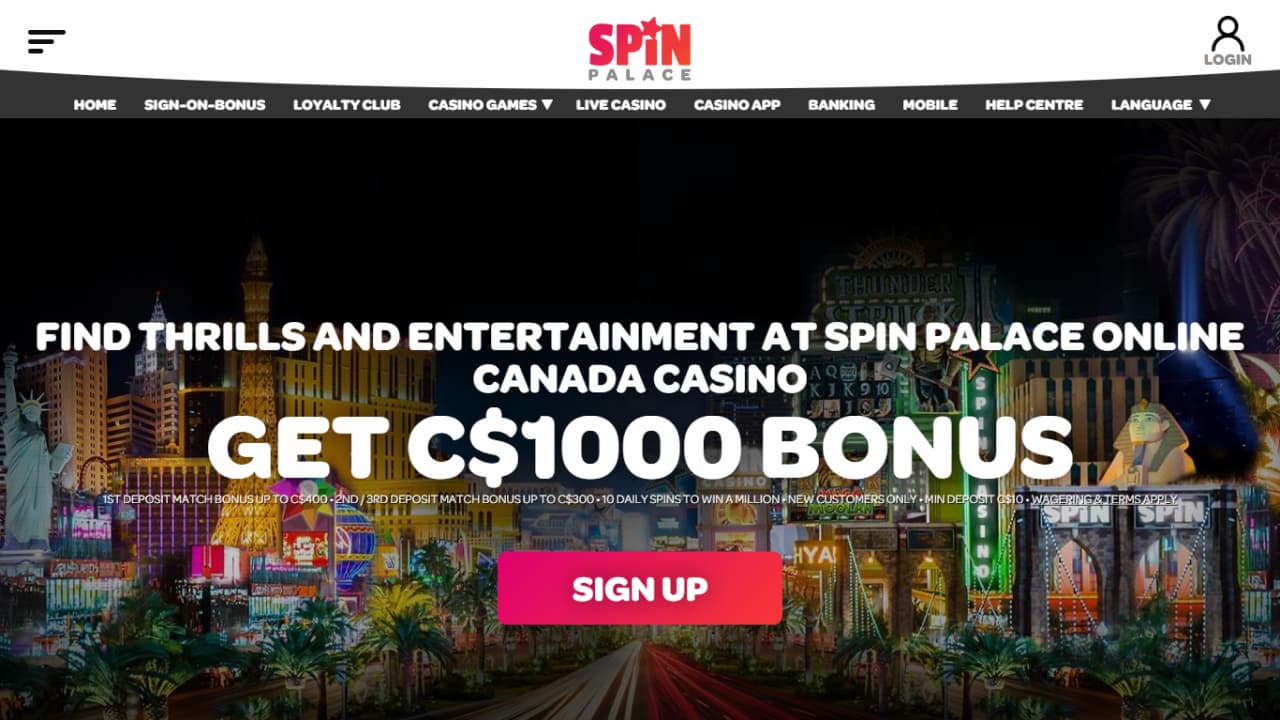 Spin Palace online ontario