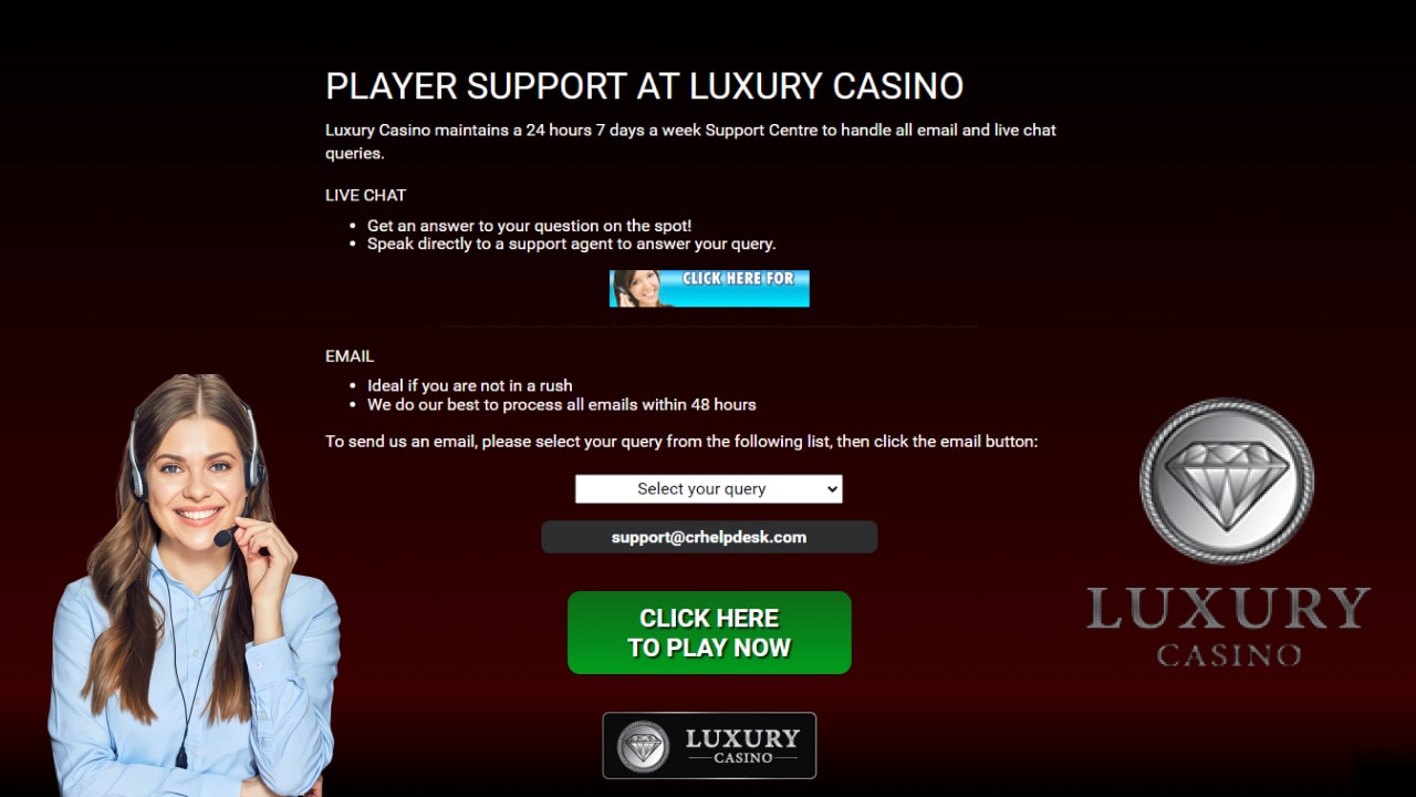 Luxury casino customer support