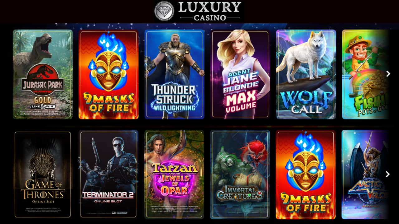 Luxury online casino games