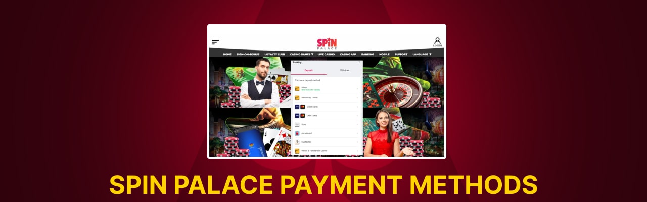 Spin palace payment