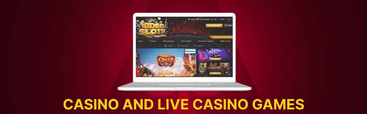 Video slots casino live games