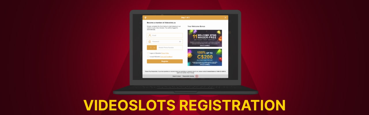 Videoslots registration