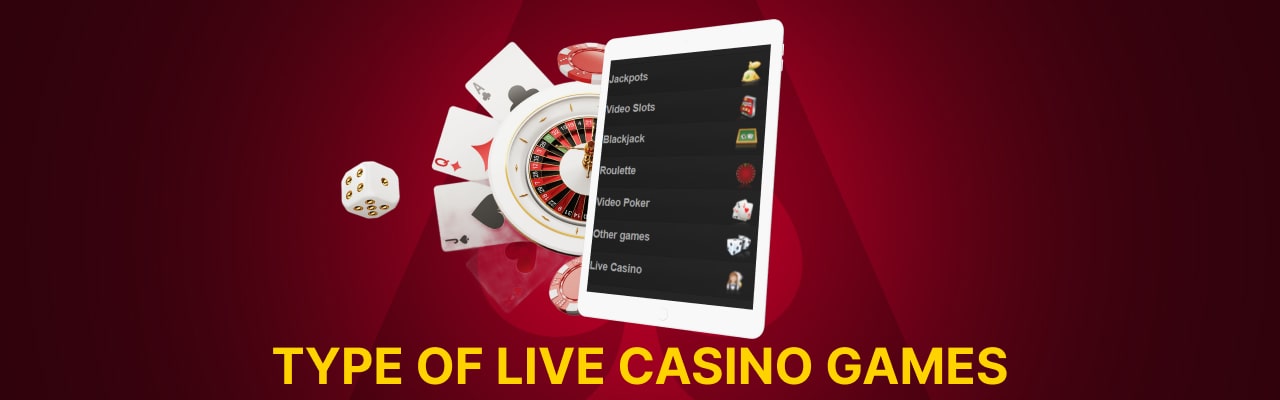 Type of live casino games