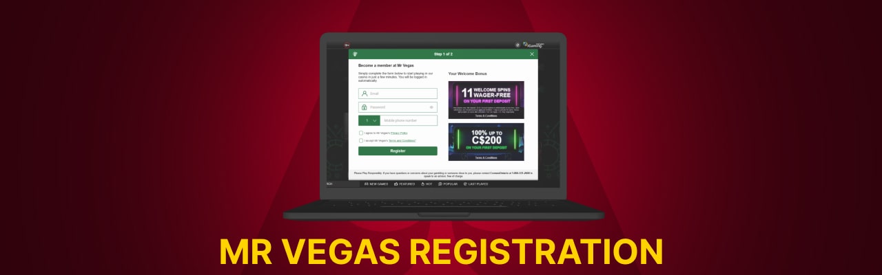Mr vegas registration
