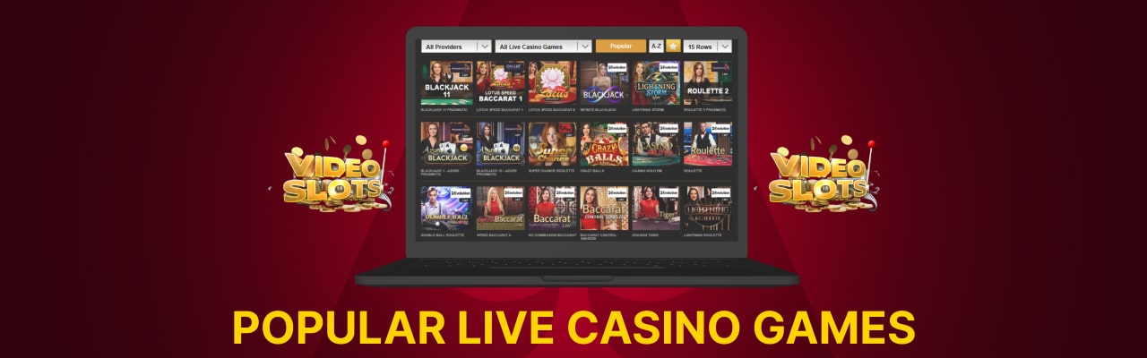 Videoslots casino live games